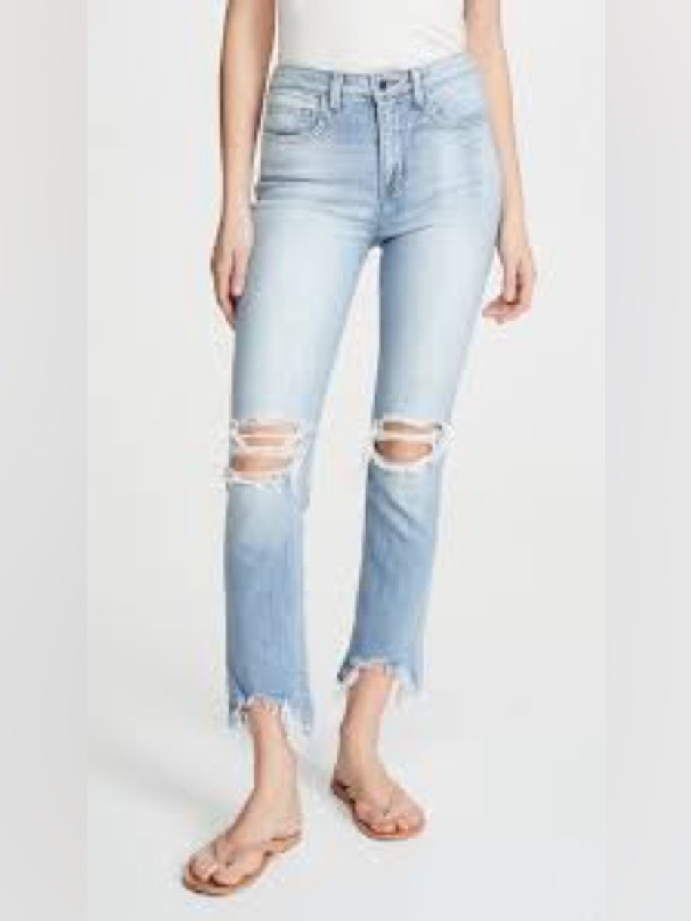 L'Agence El Matador Slim High-Rise Jeans! Distressed women’s 28!
